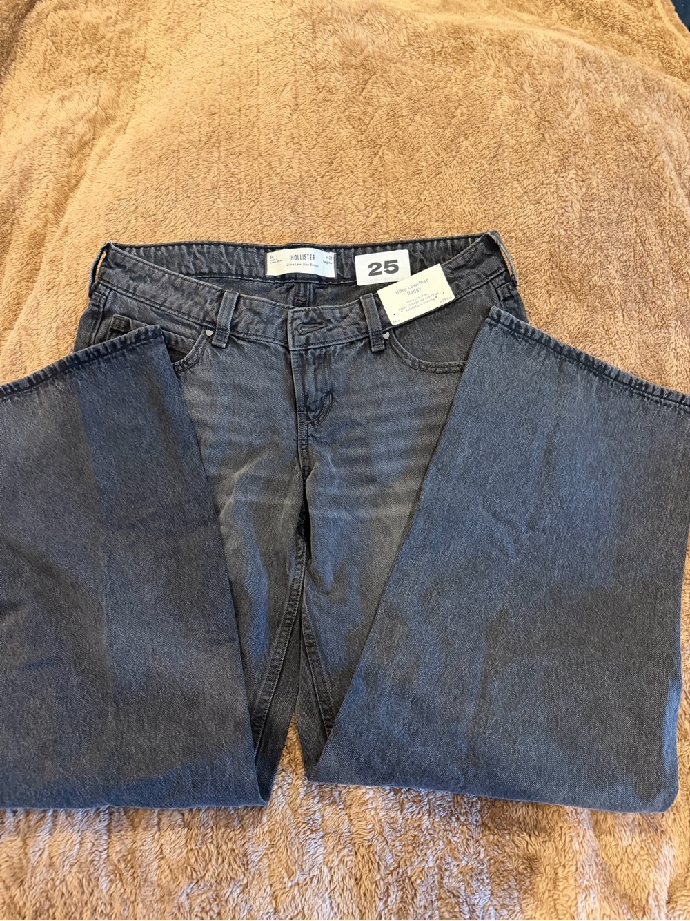 Hollister Dark Gray Boot Cut Jeans